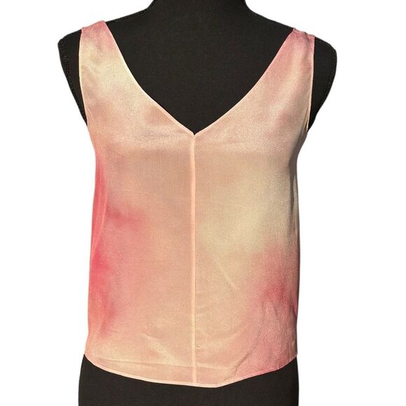 Silk Shell Tank Top Pink Size 36 Small - Picture 1 of 5